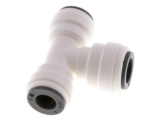 Racor en T de 5/16'' x 3/8'' POM EPDM FDA [2 piezas]