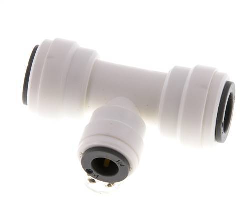 Racor en T de 3/8'' x 1/4'' POM EPDM FDA [2 piezas]