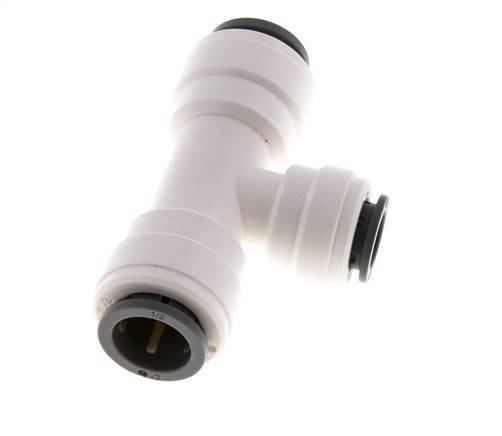 Racor en T de 3/8'' x 1/2'' POM EPDM FDA [2 piezas]