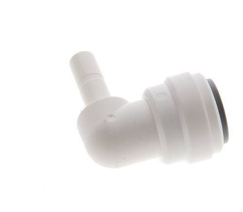 Racor de 3/8'' x 1/4'' 90deg con enchufe POM EPDM [5 piezas]