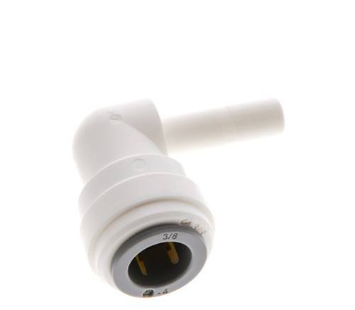 Racor de 3/8'' x 1/4'' 90deg con enchufe POM EPDM [5 piezas]