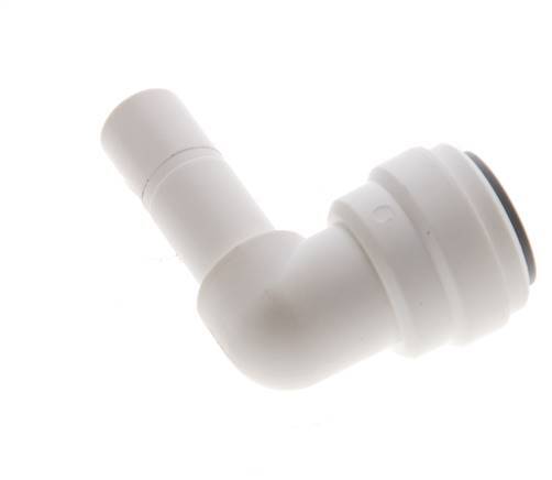 Racor de 3/8'' x 3/8'' 90deg con enchufe POM EPDM [5 piezas]