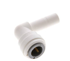 Racor de 3/8'' x 3/8'' 90deg con enchufe POM EPDM [5 piezas]