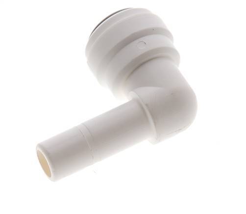 Racor de 3/8'' x 3/8'' 90deg con enchufe POM EPDM [5 piezas]