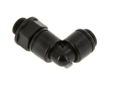 Codo de 90 grados de 4mm x G1/8'' con rosca macho POM NBR giratorio [2 piezas]