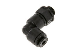 Codo de 90 grados de 4mm x G1/8'' con rosca macho POM NBR giratorio [2 piezas]