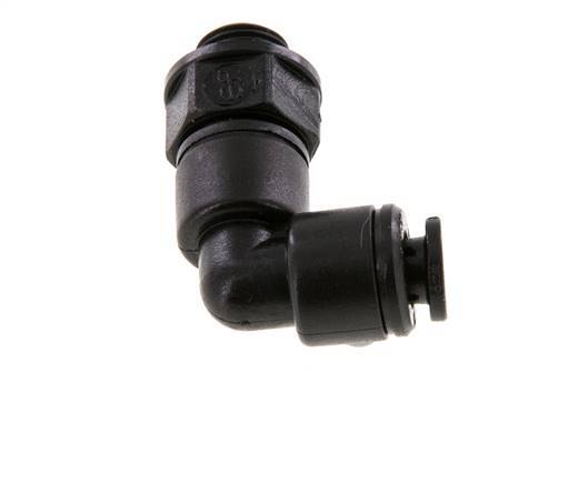 Codo de 90 grados 5mm x G1/8'' con rosca macho POM NBR giratorio [2 piezas]
