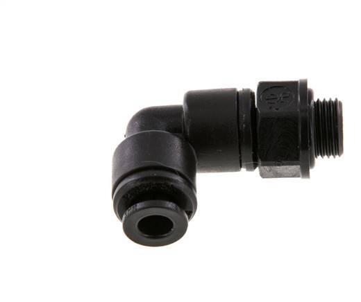 Codo de 90 grados 5mm x G1/8'' con rosca macho POM NBR giratorio [2 piezas]