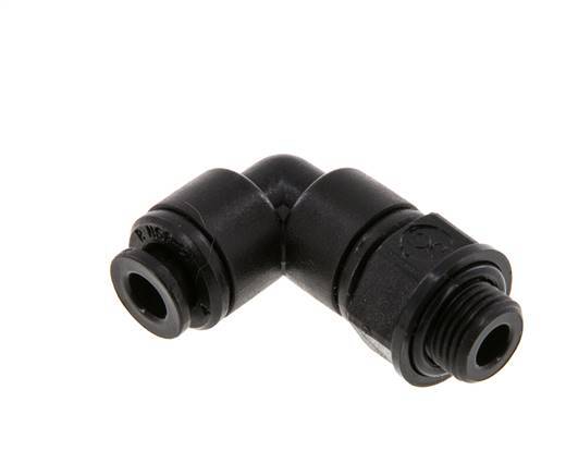 Codo de 90 grados 5mm x G1/8'' con rosca macho POM NBR giratorio [2 piezas]