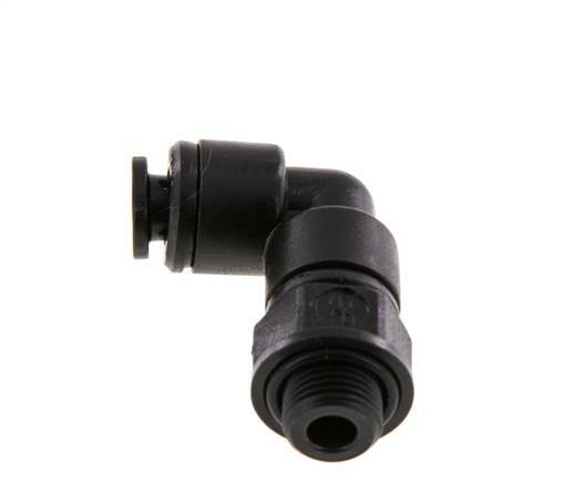 Codo de 90 grados 5mm x G1/8'' con rosca macho POM NBR giratorio [2 piezas]