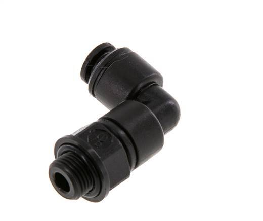 Codo de 90 grados 5mm x G1/8'' con rosca macho POM NBR giratorio [2 piezas]