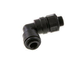 Codo de 6mm x G1/8'' de 90 grados con rosca macho POM NBR giratorio [2 piezas]