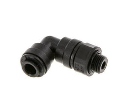 Codo de 6mm x G1/8'' de 90 grados con rosca macho POM NBR giratorio [2 piezas]