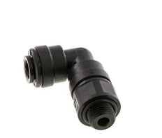 Codo de 6mm x G1/8'' de 90 grados con rosca macho POM NBR giratorio [2 piezas]