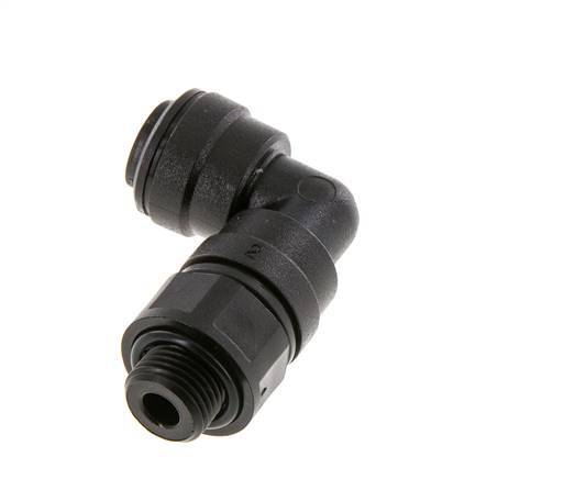 Codo de 6mm x G1/8'' de 90 grados con rosca macho POM NBR giratorio [2 piezas]