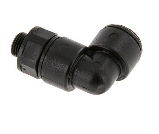 Codo de 90 grados 8mm x G1/8'' con rosca macho POM NBR giratorio [2 piezas]