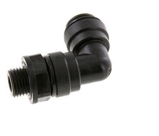 Codo de 90 grados 10mm x G1/4'' con rosca macho Latón NBR Giratorio