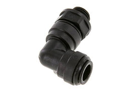 Codo de 90 grados 10mm x G1/4'' con rosca macho Latón NBR Giratorio