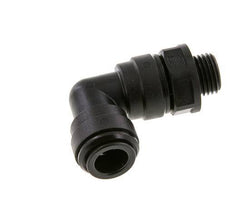 Codo de 90 grados 10mm x G1/4'' con rosca macho Latón NBR Giratorio