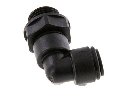 Codo de 90 grados 8mm x G3/8'' con rosca macho POM NBR giratorio [2 piezas]