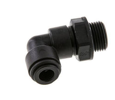 Codo de 90 grados 8mm x G3/8'' con rosca macho POM NBR giratorio [2 piezas]