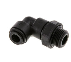 Codo de 90 grados 8mm x G3/8'' con rosca macho POM NBR giratorio [2 piezas]
