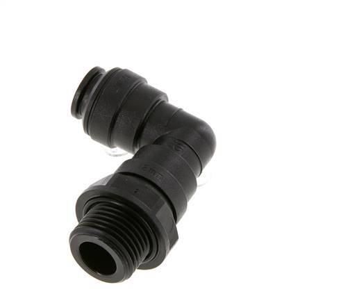 Codo de 90 grados 12mm x G1/2'' con rosca macho Latón NBR Giratorio