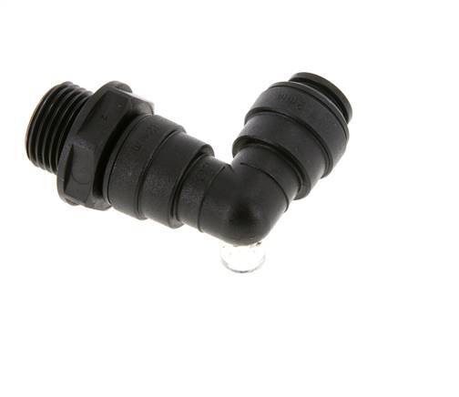 Codo de 90 grados 12mm x G1/2'' con rosca macho Latón NBR Giratorio