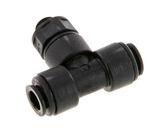Racor en T de 8mm x G1/8'' con rosca macho Latón NBR Giratorio