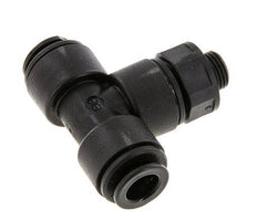 Racor en T de 8mm x G1/8'' con rosca macho Latón NBR Giratorio