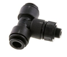Racor en T de 8mm x G1/8'' con rosca macho Latón NBR Giratorio