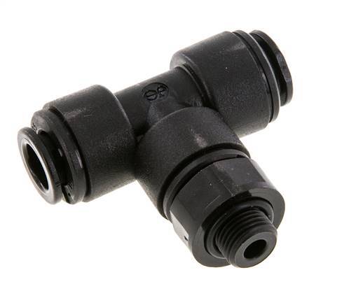 Racor en T de 8mm x G1/8'' con rosca macho Latón NBR Giratorio