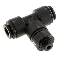 Racor en T de 8mm x G1/8'' con rosca macho Latón NBR Giratorio