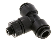 Racor en T de 8mm x G1/8'' con rosca macho Latón NBR Giratorio