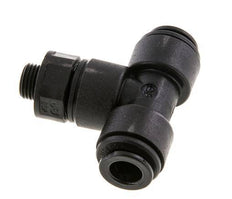 Racor en T de 8mm x G1/8'' con rosca macho Latón NBR Giratorio