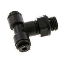 Racor en T de 4mm x G1/4'' con rosca macho Latón NBR Giratorio