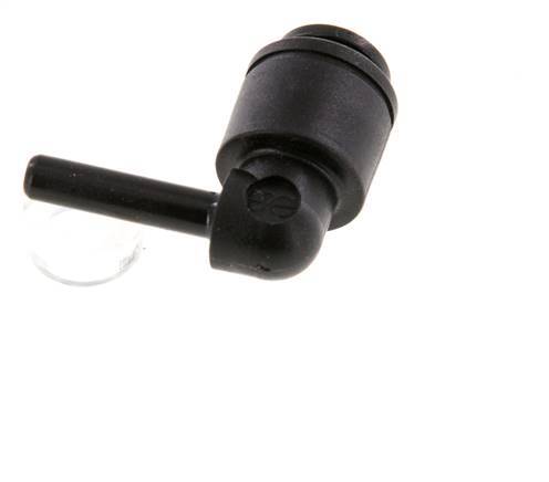 Racor de 4mm x 4mm 90deg con enchufe POM NBR [2 piezas]