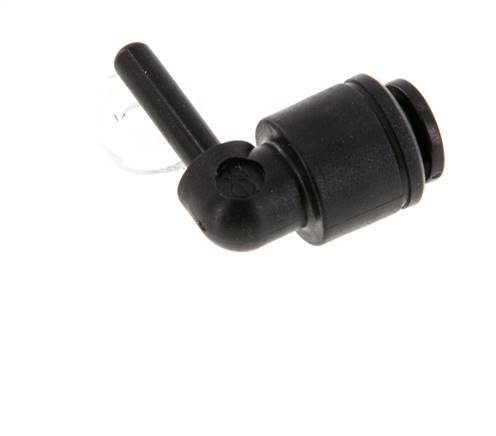 Racor de 4mm x 4mm 90deg con enchufe POM NBR [2 piezas]