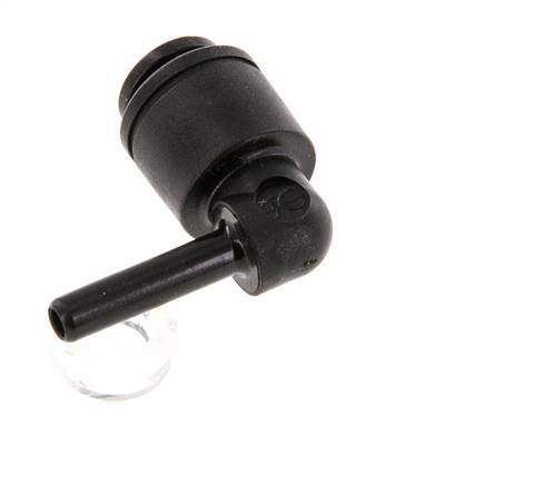 Racor de 4mm x 4mm 90deg con enchufe POM NBR [2 piezas]