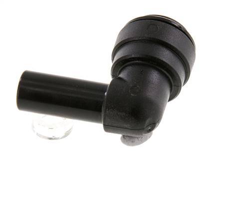 Codo de 90 grados de 10mm x 10mm con enchufe POM NBR [2 piezas]