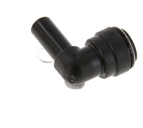 Codo de 90 grados de 10mm x 10mm con enchufe POM NBR [2 piezas]