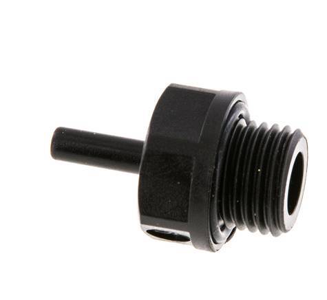 Racor de 4mm x G1/4'' con rosca macho POM NBR [5 Piezas]
