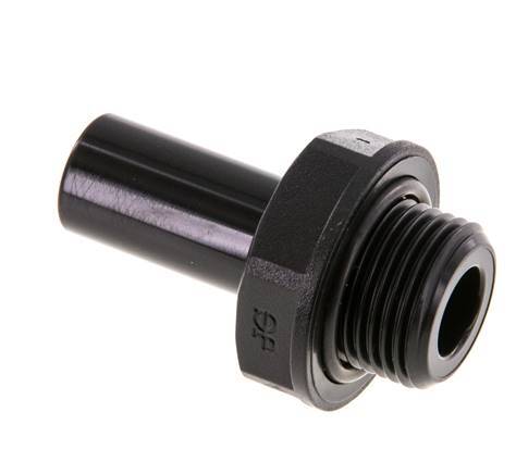 Racor de 12mm x G3/8'' con rosca macho POM NBR [5 Piezas]