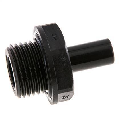 Racor de 10mm x G1/2'' con rosca macho POM NBR [2 Piezas]