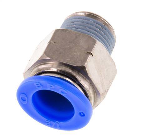 Racor de 1/2'' x 3/8'' NPT con rosca macho Latón/PBT NBR [2 piezas]
