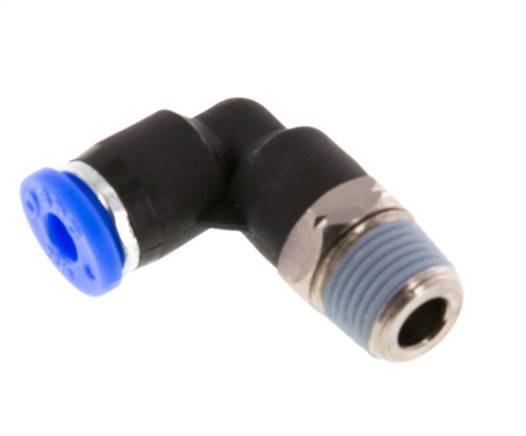 Codo de 90 grados NPT de 5/32'' x 1/8'' con rosca macho Latón/PBT NBR giratorio [2 piezas]