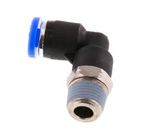 Codo de 90 grados NPT de 5/32'' x 1/8'' con rosca macho Latón/PBT NBR giratorio [2 piezas]