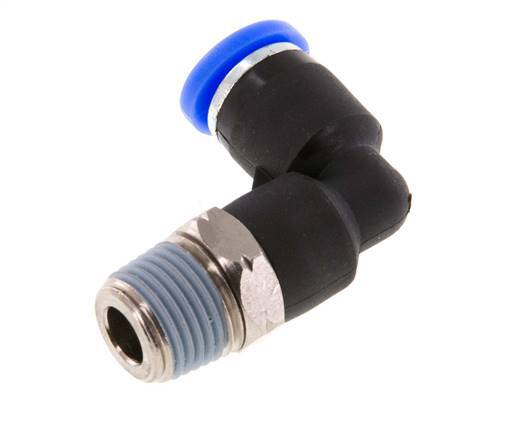 Codo de 90 grados NPT de 5/32'' x 1/8'' con rosca macho Latón/PBT NBR giratorio [2 piezas]