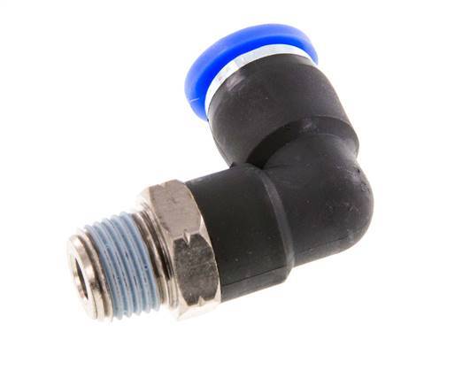 1/4'' x 1/8'' NPT 90deg Codo con rosca macho Latón/PBT NBR Giratorio [2 Piezas]