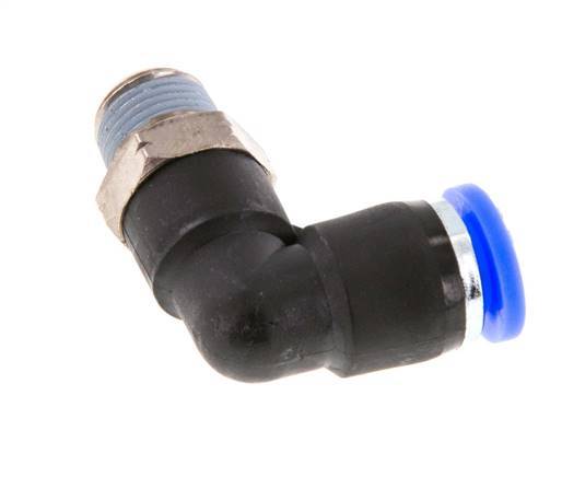 1/4'' x 1/8'' NPT 90deg Codo con rosca macho Latón/PBT NBR Giratorio [2 Piezas]